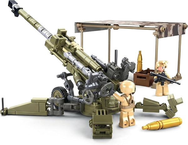 General Jim's US Army 155mm Howitzer Building Set 258 Pieces WWII Korea