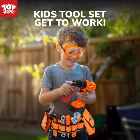 Set Set 3 4 5 6 7 8 TOY Life Kids Tool with Kids Tool Belt & Toy Drill, Toddler Tool for Kids Pretend Play, Toy Tools