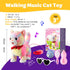 Marsjoy Set Rainbow Walking Cat Toy for Kids Kitty Toys for Girls Kitten that Talking Meows Singing Dancing Repeat What