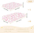 miaozhen 1 Pack 52x28 Cotton Baby Crib Sheets Soft Hot Balloon White and Peach Toddler Mattresses for Nursery Decor