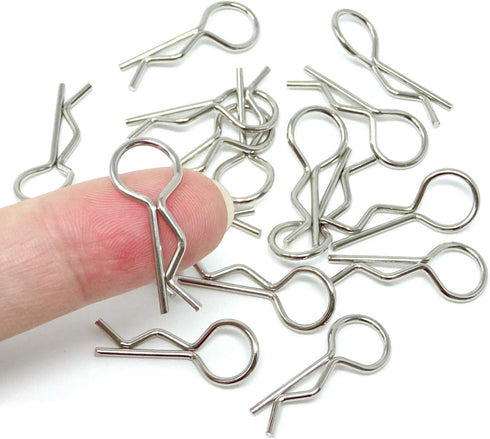 Honbay 100PCS 1/10 Metal Car Truck Buggy Shell Body Clips Pins for RC Vehicles