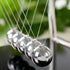 UOUVOSTA Newtons Cradle Balance Pendulum Balls, Swinging Kinetic Balls with Black Base, Science Physics Educational
