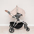 100% Organic Cotton Muslin Car Seat Cover for Babies, Lightweight Infant Canopy, Fits Any Car Seats, 44"x30" (Brown)