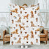 SqtmuHLuo 60x80inch Baby Blanket for Boys Girls Poodle Flannel Baby Swaddle Blankets Dog Crib Stroller Nursery