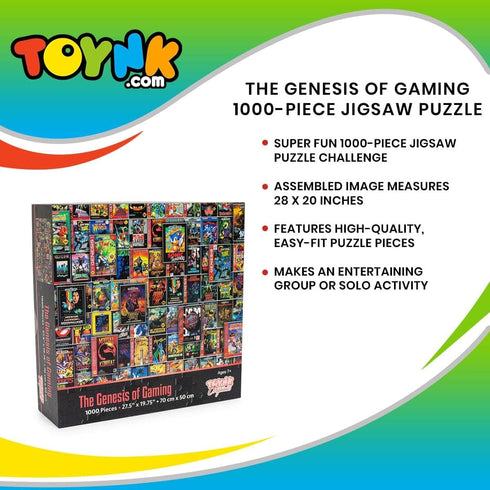 Toynk The Genesis of Gaming, 1000-Piece Jigsaw Puzzle for Adults, Kids, Interactive Brain Teaser, Educational Toys