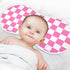 J JOYSAY 22''x11'' 4 Set sizex2 Checkered Plaid Hot Pink Baby Burp Cloths for Boys Girls Large Cotton Layer Burp