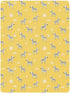 miaozhen 1 Pack 52x28 Cotton Crib Sheets for Baby Boys Girls Comfy Breathable Style Zebras Sun Pastel Yellow Toddler