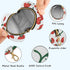 PYBUG Tomato Round Pacifier Storage Case, Polyester & TPU Lined with Hook Buckle, Pacifier Container Box for Baby