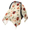 Mazeann Kawaii Red Ladybug Car Seat Cover Baby Breathable Soft Infant Carseat Covers