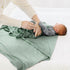 Baby Swaddle Receiving Blankets with Matching Beanie Set Newborn Nursery Swaddle Wrap for Baby Girls and Boys (Green) by MairMore