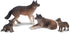 8PCS Toymany Wolf Figures Forest Animals Toy Figurines - Realistic Jungle Zoo Animal FigurinesEducational Toy Cake