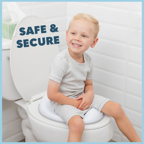 Todays Kids Toddler Potty Training Seat - Toddler Toilet Seat Attachment for Boys & Girls w/Splash Guard Non-Slip Grip