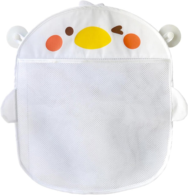 Mesh Bath Toy Organizer, Hanging Mesh Bathtub Toy Holder with 2 Suction Cups for Kids and Baby