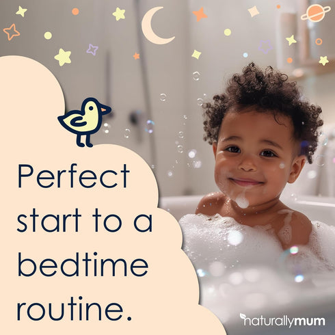 8.8fl oz NaturallyMum Kids Magnesium Sleepy Bath Soak - Bubble Bath - All-Natural & Calming - Suitable for Newborns