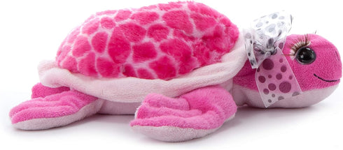The Petting Zoo, Lash'z Pink Sea Turtle Stuffed Animal, Gifts for Girls, Plush Toy 12 Inches