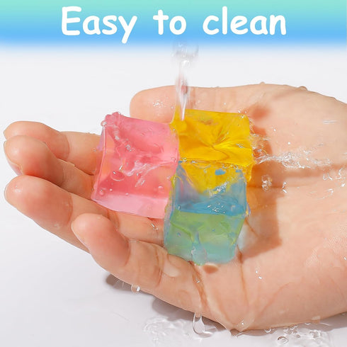 Sketsia 24 Ice Cube Sensory Toys Pcs Squishy Fidget Stress Cube for Adults Kids Anxiety Stress Relief Hand Therapy
