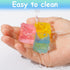 Sketsia 24 Ice Cube Sensory Toys Pcs Squishy Fidget Stress Cube for Adults Kids Anxiety Stress Relief Hand Therapy