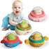 4PCS Press and Go Animal Toy Cars for Toddlers 1-3, Spaceship 1 Year Old Boy Toys, First Birthday Gift for 1 Year Old