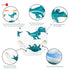 Joyo roy 4 Pack Soft Potty Training Pants for Boys, 3T Reusable Toddler Underwear, Waterproof Dinosaur Pee Pants