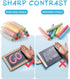 Play,Blackboard(12 NewFamily Dustless Chalk for Kids, Colored Sidewalk Chalk With Holder,Non-Toxic Washable Toddlers