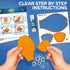 Arts and Craft Kit for Toddlers Ages 3-5, Craft 9 Fun Fish Characters for Creative Play