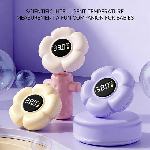 MONSHMU Floating Bath Thermometers Cartoon Flower Water Meter Safe Thermometers