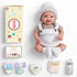 17 Inch 3+ BABESIDE Lifelike Reborn Baby Dolls Dara - Realistic-Newborn Baby Doll Girl Handmade Real Life Baby Dolls