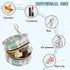 Plaid Round Pacifier Storage Case with Zipper, Portable Pacifier Case for Travel, Diaper Bag & Purse, Pacifier