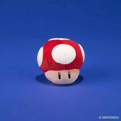 Club Mocchi-Mocchi Mario Kart Plush, Red Mushroom Plushie, Squishy Mario Toys and Cute Stuffed Animals, 6 Inch