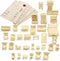 LOVEINUSA DIY Wooden Dollhouse Furniture Set, 3D Puzzle Miniature Room Accessories