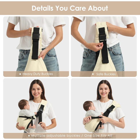 7-40lbs, Baby Sling Carrier Newborn to Toddler, Adjustable Toddler Carrier Sling Baby Carrier Toddlers Sling Carriers