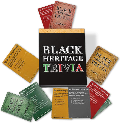 Black Heritage Trivia Game Fun & Educational Family Card Game Celebrate African