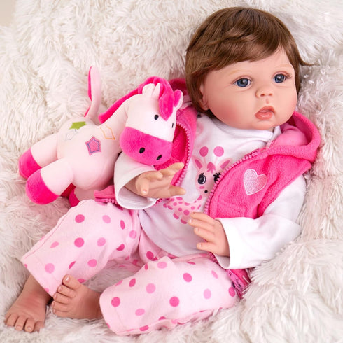 Aori Reborn Baby Dolls Clothes, Outfit Clothing Accessories for 20-24 inch Lifelike Newborn Toy Dolls