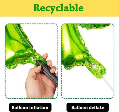 33 Inch Sunflower Foil Balloons, Sunflower Shaped Aluminum Mylar Balloons for Summer Themed Party, 6PCS