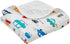 Luxury Muslin Baby Blanket, Cozy Swaddle, 6-Layer Cotton Receiving Blanket for Newborn