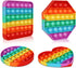 Multipurpose Go Multipurpose 4 Pack Rainbow Pop it Fidget Toy, Bubble Sensory Toy for