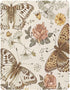 Cozy 27 39 inch Kigai Vintage Butterfly Flower Crib Sheet for Boys and Girls Jersey Knit Fitted Baby Sheets