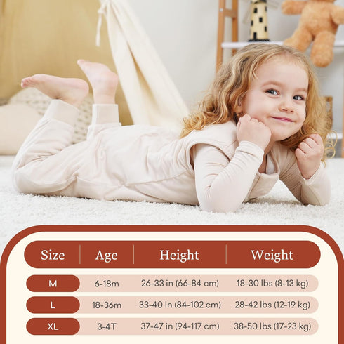 1.0 1836 TOG Toddler Sleep Sack with Legs for Early Walkers, Wearable Blanket for Tall Walking Toddlers Months