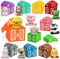 Learning Toy for Toddlers 1-3, 10 Farm Animal Toys & Barns, Montessori Educational Sensory Gift