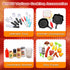 Kids Kitchen Playset with Play Food, 41Pcs Grill Toys with Simulated Smoke Sound & Light, Outdoor Pretend Play Set for