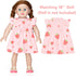 18" ICOSY Matching Doll & Girls Nightgowns Clothes Girls Pajamas Sleepwear Outfit for Kids and Girl Doll