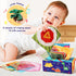 KADAYAYA 18 1 2 3 Montessori Baby Toy for Months, Teether Rattle Tissue Box Pull String Crab Toy, Infant Sensory Toys
