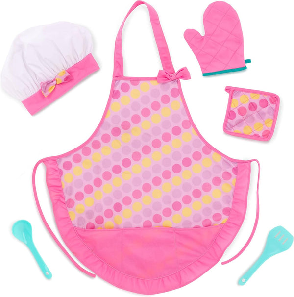 Battat Play Circle Kitchen Toys for Toddlers, Baking Set, Chef's Hat & Apron, Pretend Play, 3+ Years