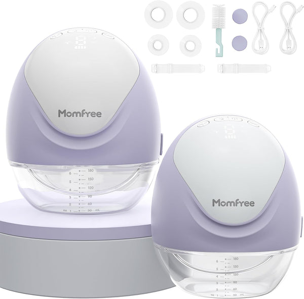 Hands Free Breast Pump:Wearable Breast Pump Portable with 3 Modes/9 Levels/LED Display