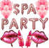 32 Pcs Spa Party Decorations Balloons, Spa Theme Birthday Party Supplies for Girls Makeup Party (Pink)