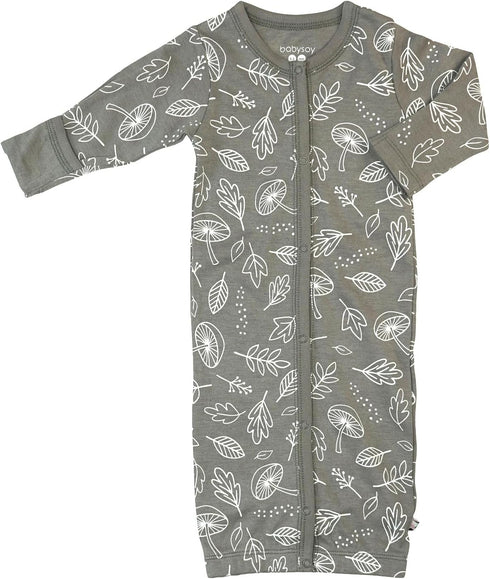Babysoy Unisex Baby Long Sleeve Gown Sleep Sack, Ultra Soft Nightgown, Newborn