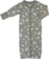 Babysoy Unisex Baby Long Sleeve Gown Sleep Sack, Ultra Soft Nightgown, Newborn