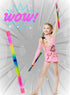 (12 12 Inch 2002-12p JA-RU Glitter Wand Girls Rainbow Baton Toy Baton) Wand Baton Spiral Fidget Toys for Kids. Magic