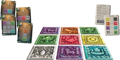 Gamewright - Shifting Stones – A Visual, Decision-Making Family Strategy Game of Tiles, Cards, and Tactics, 8 years +