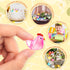 128PCS Luminous Mini Resin Chickens, Tiny Chickens Miniature Figurines Glow in The Dark for Home Decor
